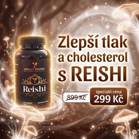 MEGASLEVA: Reishi na cholesterol a tlak bez chemie
