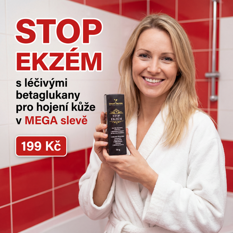 MEGASLEVA: Prémiový gel STOP EKZÉM s léčivými betaglukany pro hojení kůže