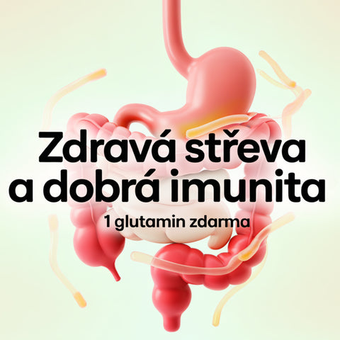 1 ZDARMA: Glutamin pro regeneraci těla, imunitu, zdraví střev